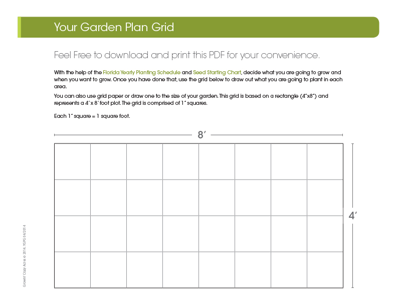 Download Your Florida Garden Plan Grid