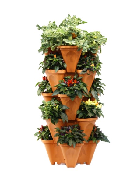 Grow Tower Stackable Pots Growin Crazy Acres