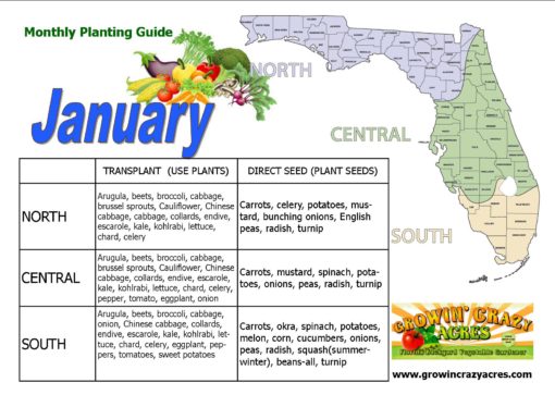 Monthly Planting Guides Growin Crazy Acres