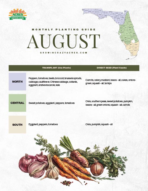August Planting Guide - Growin' Crazy Acres