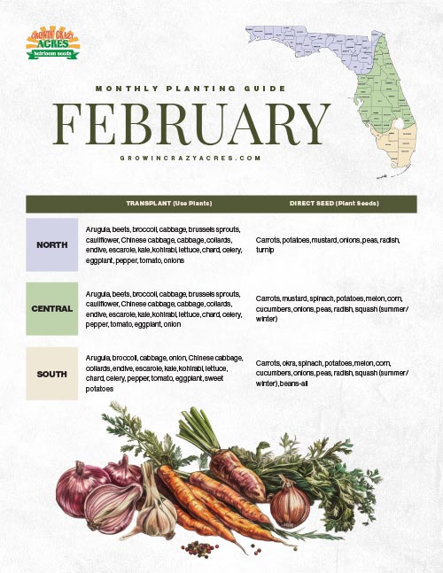 February Planting Guide - Growin' Crazy Acres